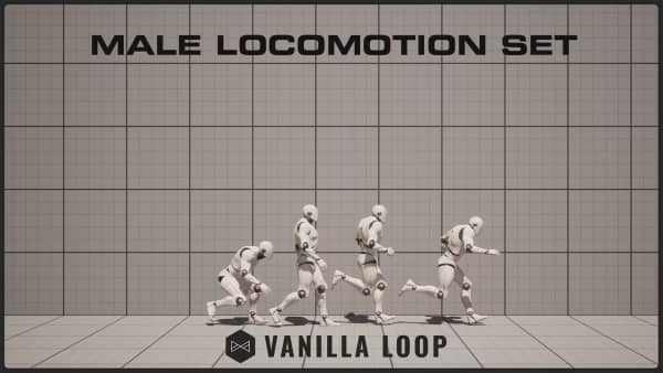 【UE资源】男性运动合集包-Male Locomotion Set-IMAXCG