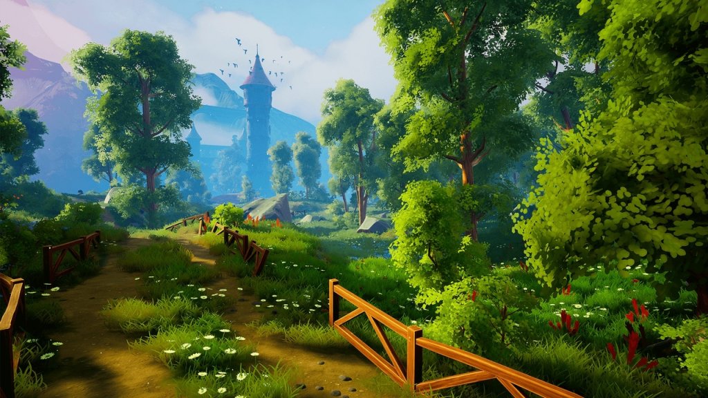 图片[3]-【UE资源】梦境世界：风格化奇幻场景-Dreamscape: Stylized Environment Tower – Stylized Nature Open World Fantasy-IMAXCG