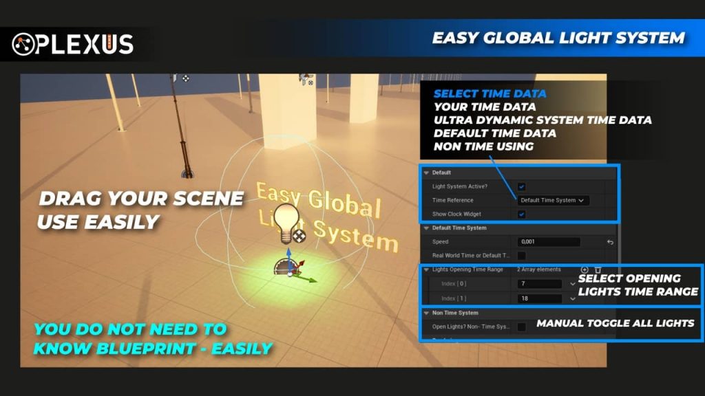 图片[1]-【UE资源】简易全局光照系统 (带定时器)-Easy Global Light System – With Timer – UE5-IMAXCG