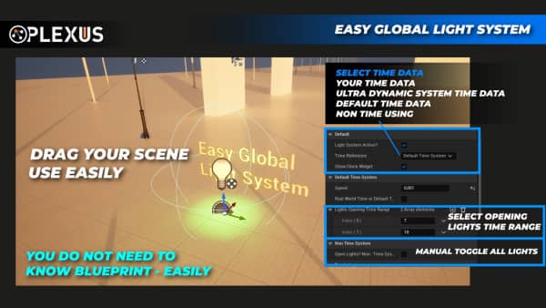 【UE资源】简易全局光照系统 (带定时器)-Easy Global Light System – With Timer – UE5-IMAXCG