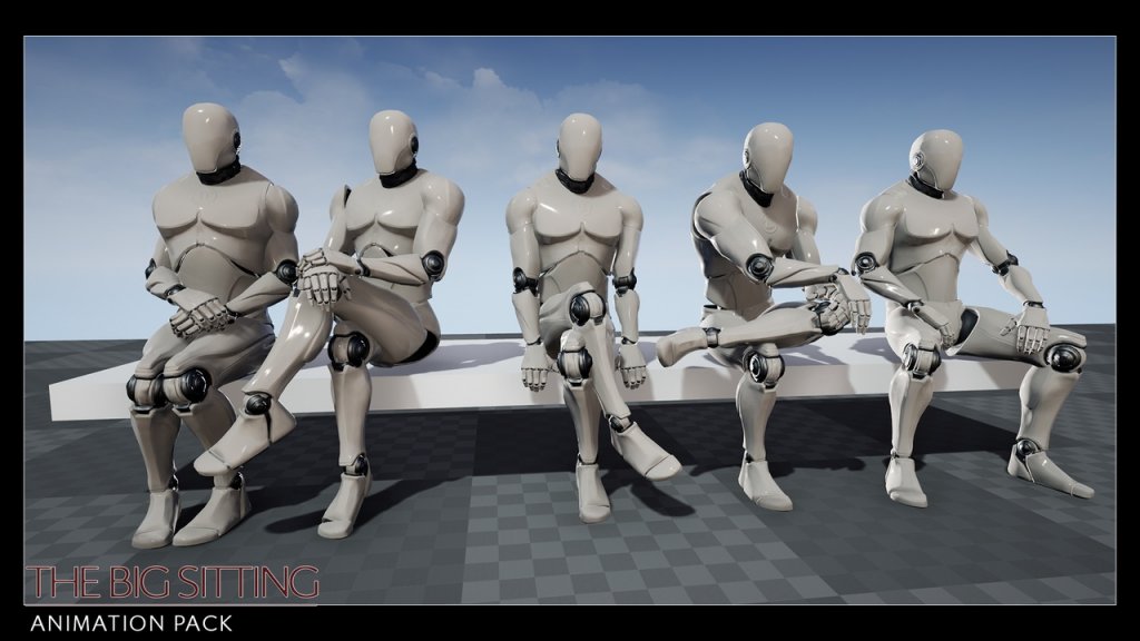 图片[2]-【UE资源】人物姿势动作合集包-Lean Lay Sit Stand – animation Bundle-IMAXCG