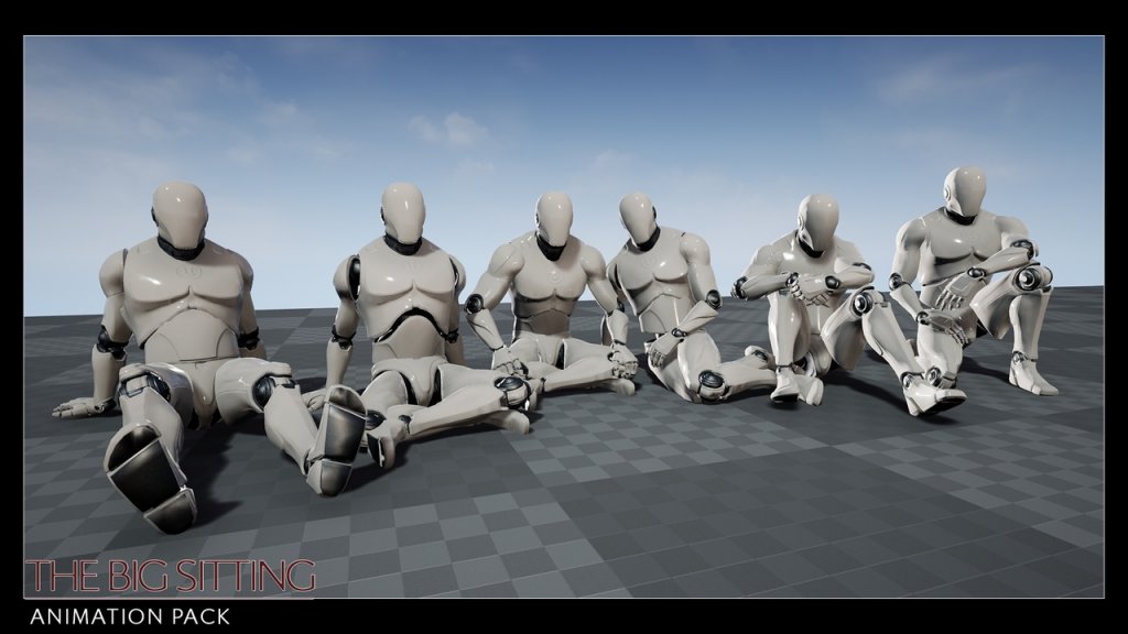 图片[4]-【UE资源】人物姿势动作合集包-Lean Lay Sit Stand – animation Bundle-IMAXCG