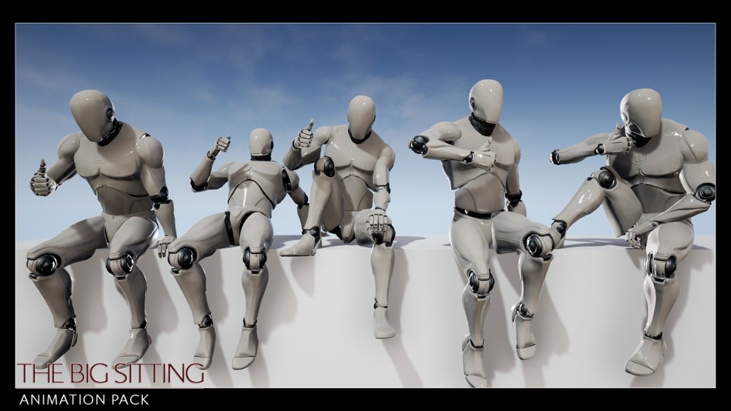 图片[5]-【UE资源】人物姿势动作合集包-Lean Lay Sit Stand – animation Bundle-IMAXCG