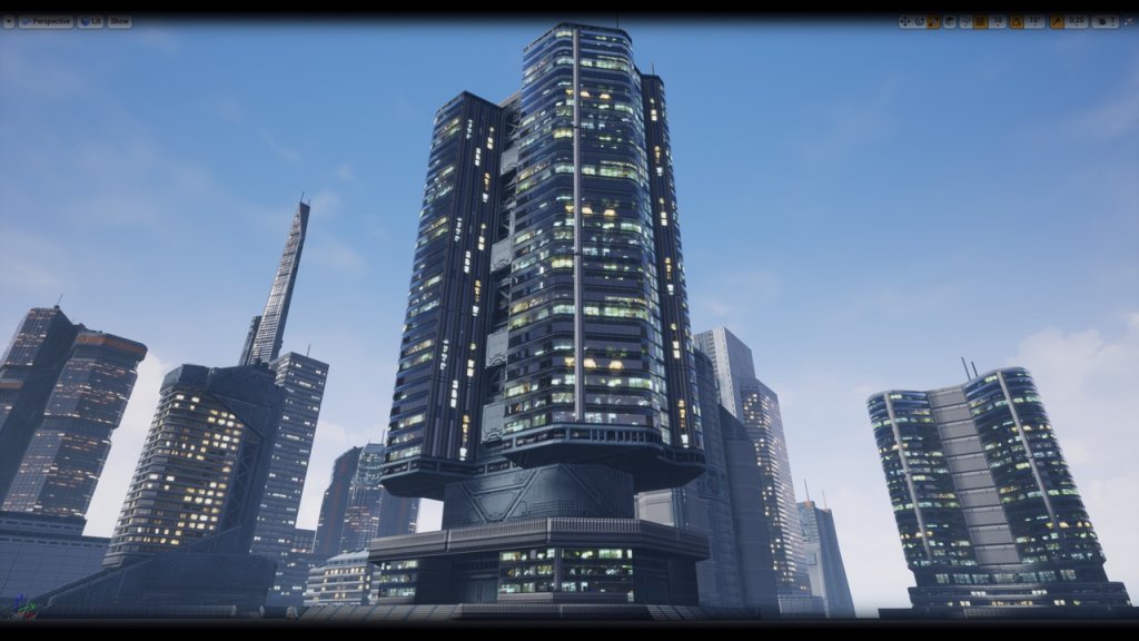 图片[7]-【UE虚幻资源】低模现代科幻建筑包-Low Poly Modern/Sci-Fi Building Models-IMAXCG