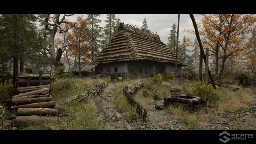 图片[2]-【UE资源】中世纪村庄-Medieval Village – Slavic Huts environment-IMAXCG