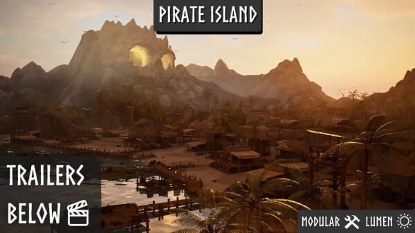 【UE资源】热带海盗岛屿场景-Pirate Island (Pirate, Pirates, Island, Tropical Island, Modular Pirate Island)-IMAXCG