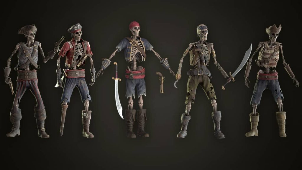 图片[3]-【UE资源】3D骷髅海盗模型包-Skeleton Pirate Bundle-IMAXCG