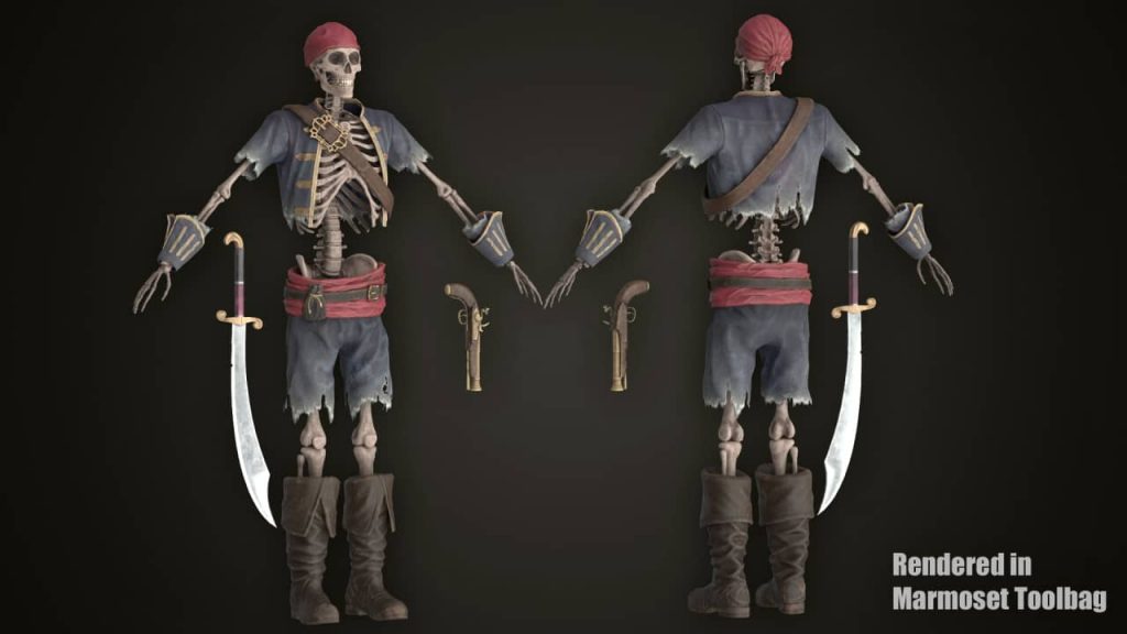 图片[4]-【UE资源】3D骷髅海盗模型包-Skeleton Pirate Bundle-IMAXCG