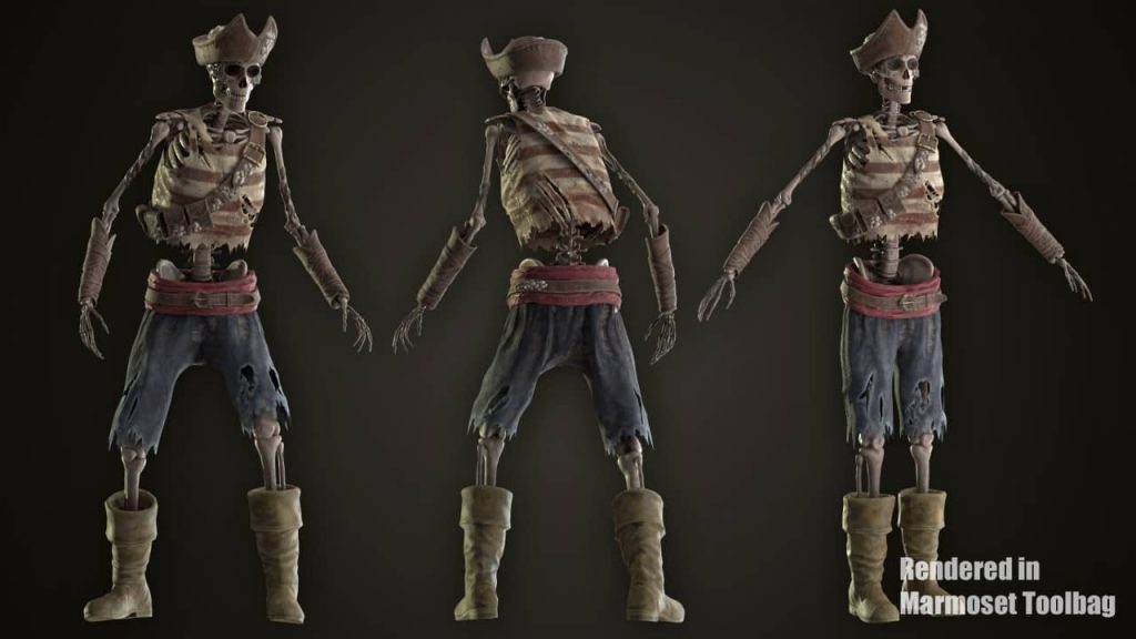 图片[7]-【UE资源】3D骷髅海盗模型包-Skeleton Pirate Bundle-IMAXCG