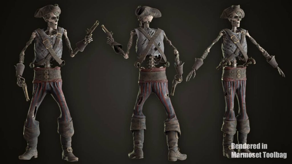 图片[8]-【UE资源】3D骷髅海盗模型包-Skeleton Pirate Bundle-IMAXCG