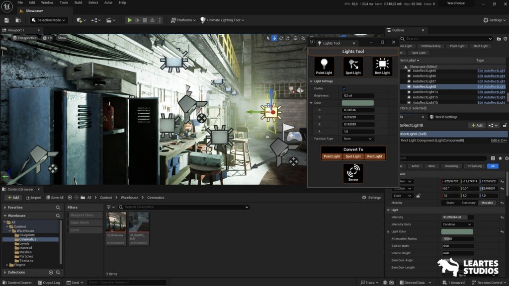 图片[6]-【UE虚幻资源】终极光照相机工具-Ultimate Lighting and Camera Tool ( ULCT )-IMAXCG
