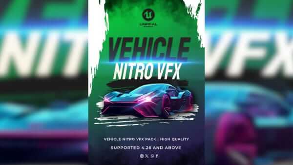 【UE资源】车辆氮气特效包-Vehicle Nitro VFX Pack-IMAXCG
