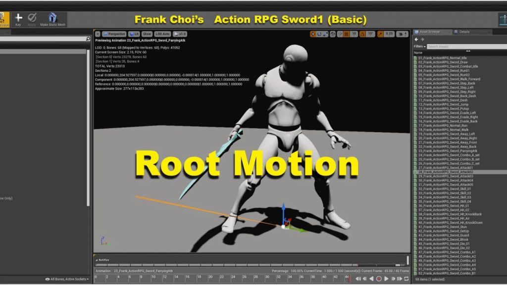 图片[1]-【UE资源】动作角色挥剑动画（基础套装）-Frank Action RPG Sword 1 (Basic Set)-IMAXCG