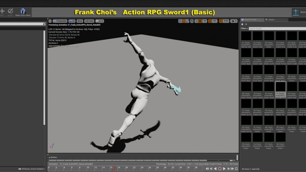 图片[2]-【UE资源】动作角色挥剑动画（基础套装）-Frank Action RPG Sword 1 (Basic Set)-IMAXCG