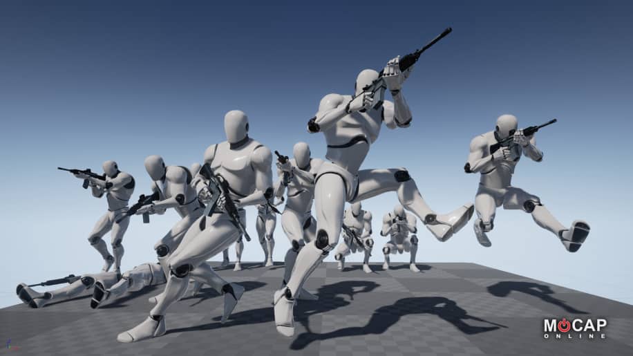 【UE资源】射击游戏动画包-Rifle Pro – MoCap Pack-IMAXCG