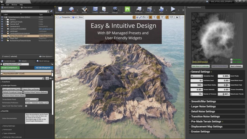 图片[2]-【UE资源】程序化地形生成器-Magic Map Material & Maker (M4)-IMAXCG