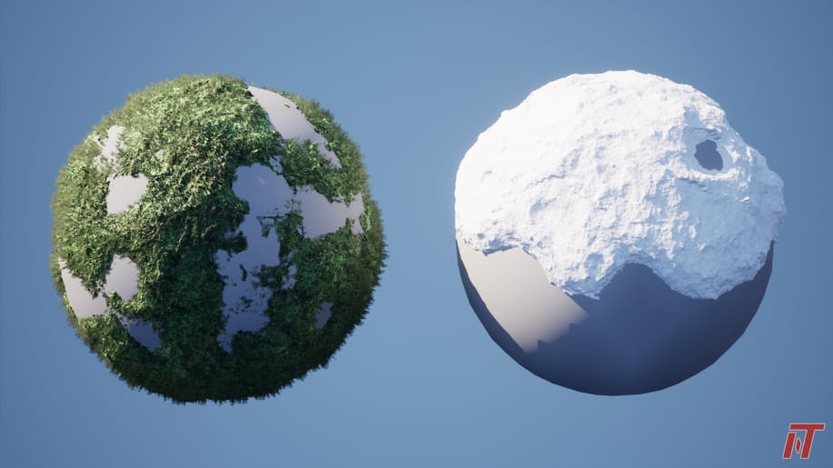 【UE资源】程序化生成苔藓和雪-Procedural Moss & Snow-IMAXCG