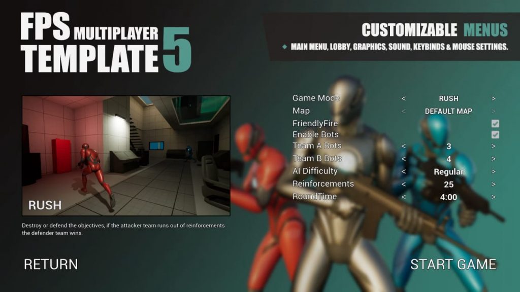 图片[6]-【UE资源】FPS多人射击游戏模板-FPS Multiplayer Template 5-IMAXCG