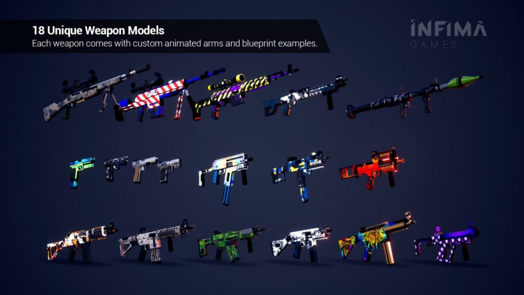 图片[2]-【UE资源】风格化射击游戏资源包V4.0-Low Poly Shooter Pack v4.0-IMAXCG