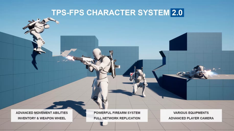 【UE资源】TPS-FPS射击角色系统-TPS-FPS Character System v2-IMAXCG