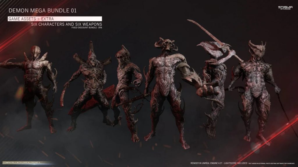 图片[5]-【UE资源】游戏科幻怪物资源合集包-Insane Pack 01-Game Assets+Extra-IMAXCG