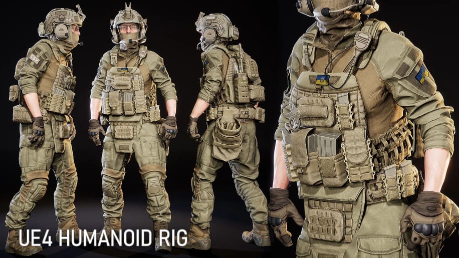 【UE资源】模块化士兵合集包-MODULAR SOLDIER PACK-IMAXCG