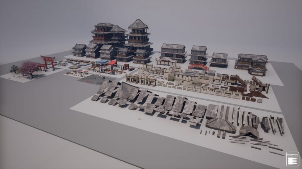 图片[8]-【UE资源】日本风格建筑-Feudal Japan Megapack-IMAXCG