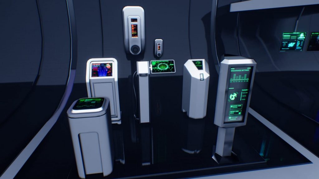 图片[1]-【UE资源】未来科技屏幕材质和屏幕道具包-60 Futuristic Screen Material with Screen Props Pack AI SOURCE-IMAXCG