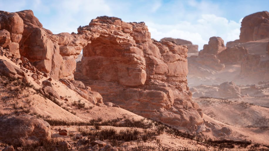 【UE资源】沙漠悬崖岩石包-Desert Cliff and Rock Collection-IMAXCG