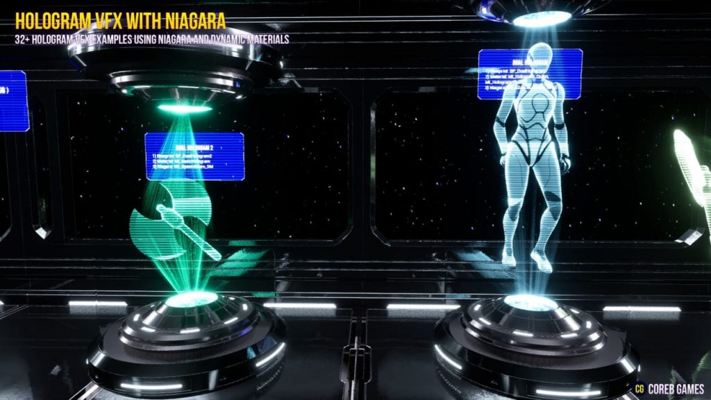 图片[1]-【UE资源】Niagara制作全息投影VFX特效-HOLOGRAM VFX With Niagara-IMAXCG