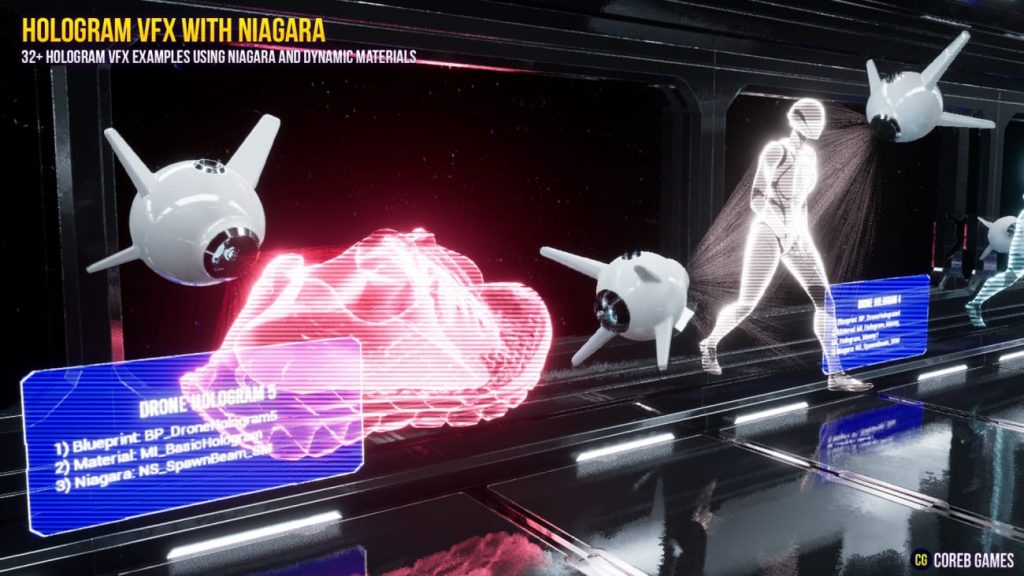图片[2]-【UE资源】Niagara制作全息投影VFX特效-HOLOGRAM VFX With Niagara-IMAXCG