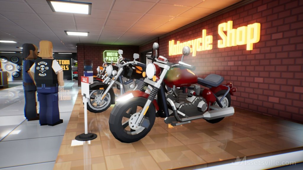 图片[11]-【UE虚幻资源】风格化摩托车合集包-Assetsville Motorcycles-IMAXCG