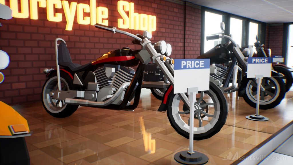 图片[12]-【UE虚幻资源】风格化摩托车合集包-Assetsville Motorcycles-IMAXCG
