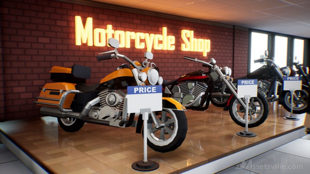 图片[13]-【UE虚幻资源】风格化摩托车合集包-Assetsville Motorcycles-IMAXCG