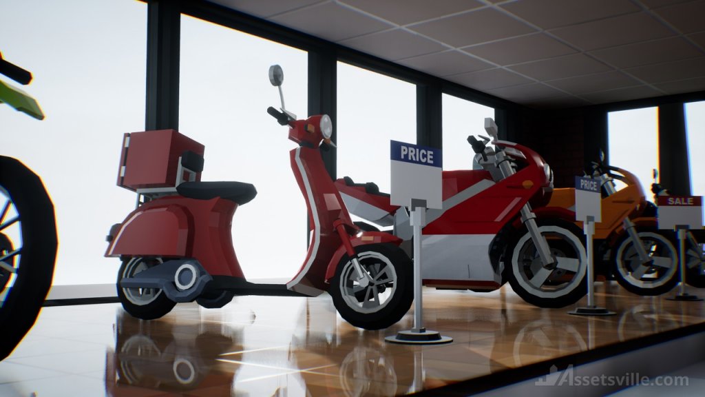 图片[15]-【UE虚幻资源】风格化摩托车合集包-Assetsville Motorcycles-IMAXCG