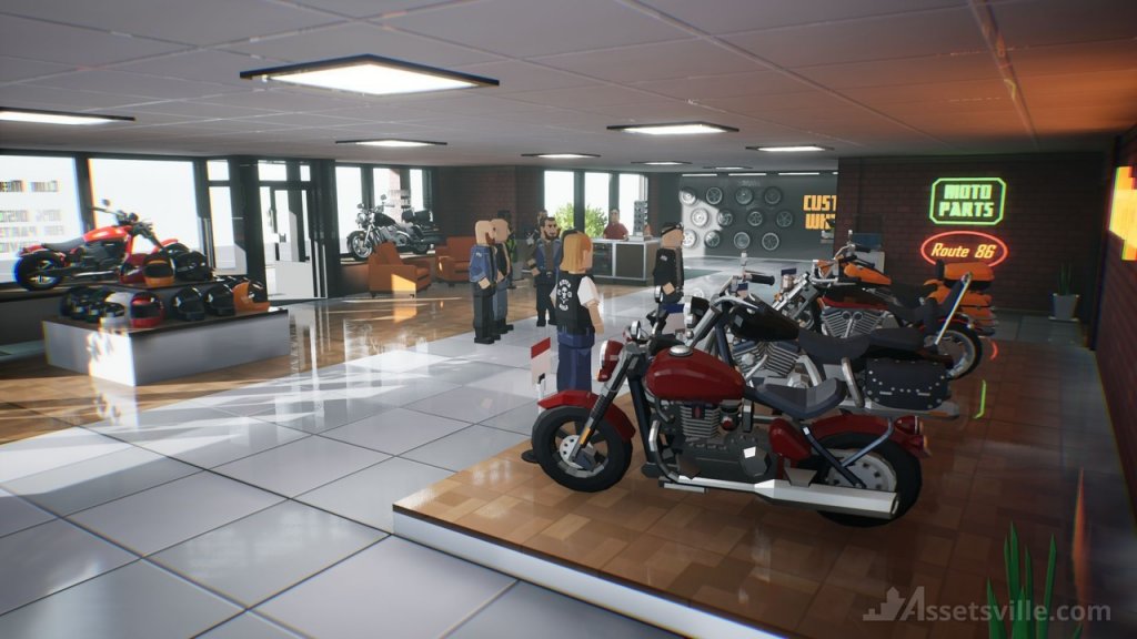 图片[2]-【UE虚幻资源】风格化摩托车合集包-Assetsville Motorcycles-IMAXCG