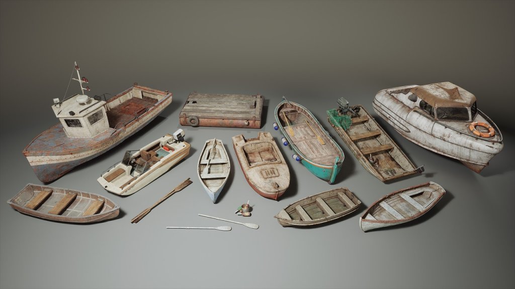 图片[1]-【UE虚幻资源】船坞旧船 Vol. 2-Boatyard VOL.2 – Old Boats (Nanite)-IMAXCG