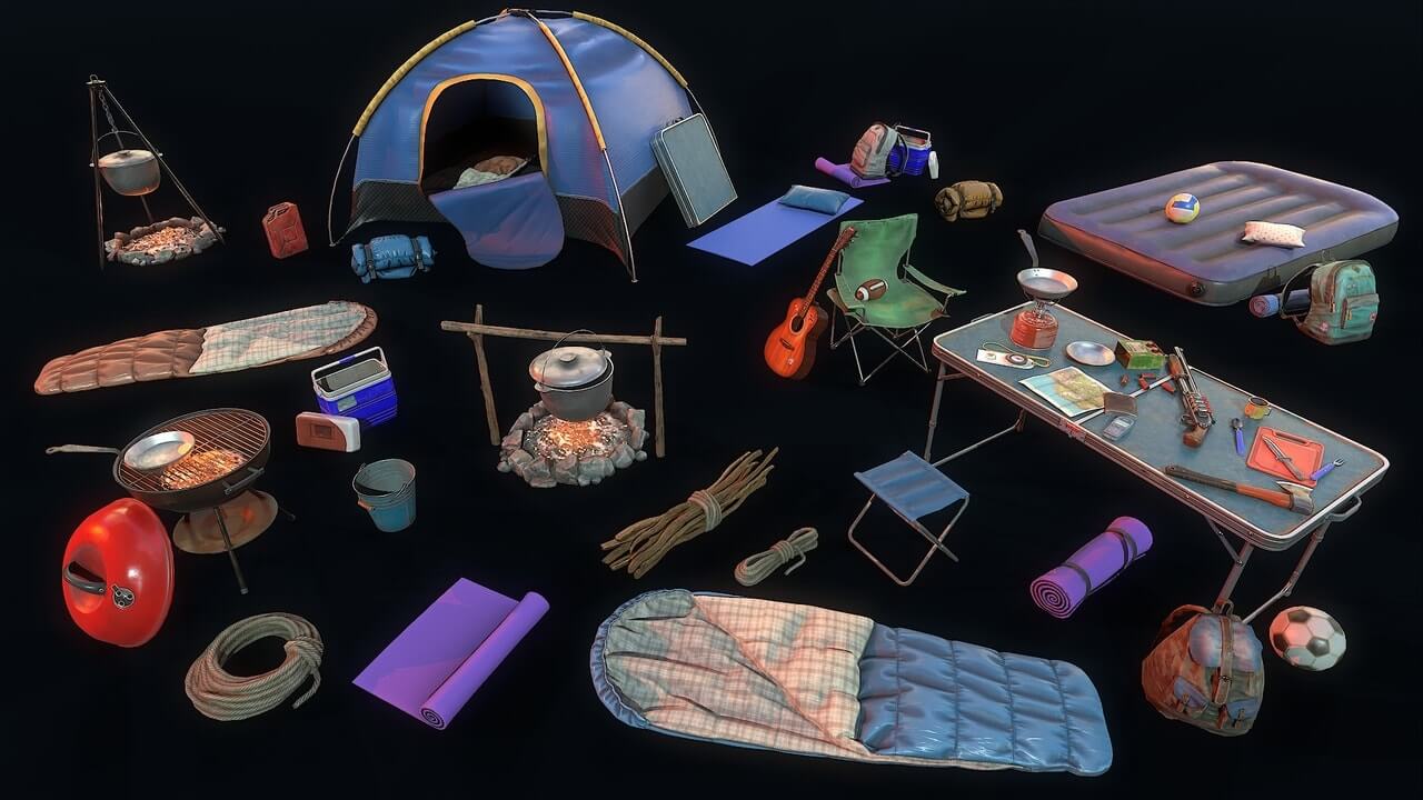 【UE虚幻资源】野外露营装备-Camping Equipment-IMAXCG