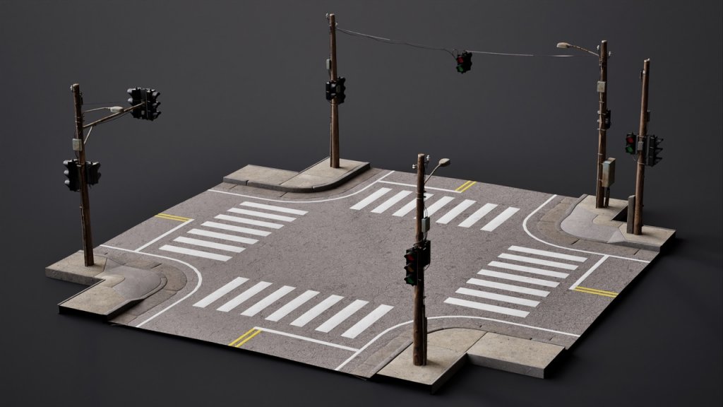 图片[6]-【UE虚幻资源】道路路口生成器-Crossroad Generator-IMAXCG
