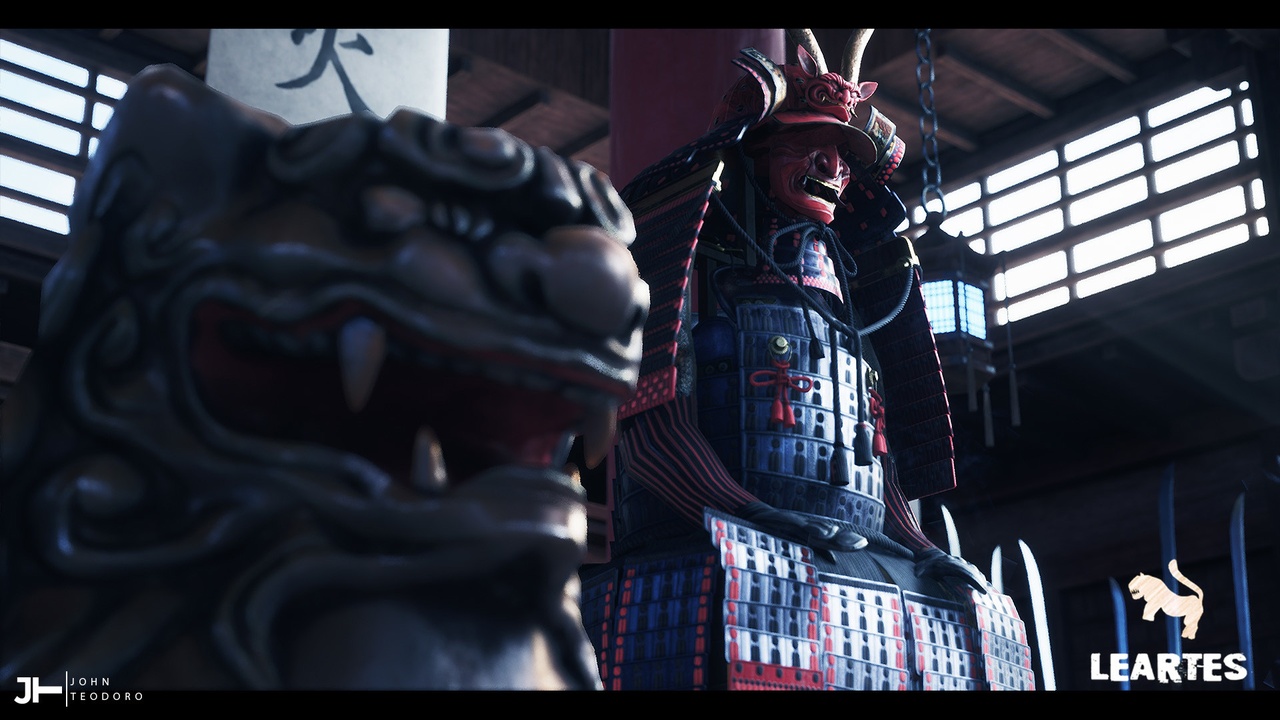 【UE虚幻资源】日本战国军事指挥部场景-Feudal Japan Warroom Environment ( Feudal Japan Warroom Feudal Japan Asian 3D )-IMAXCG