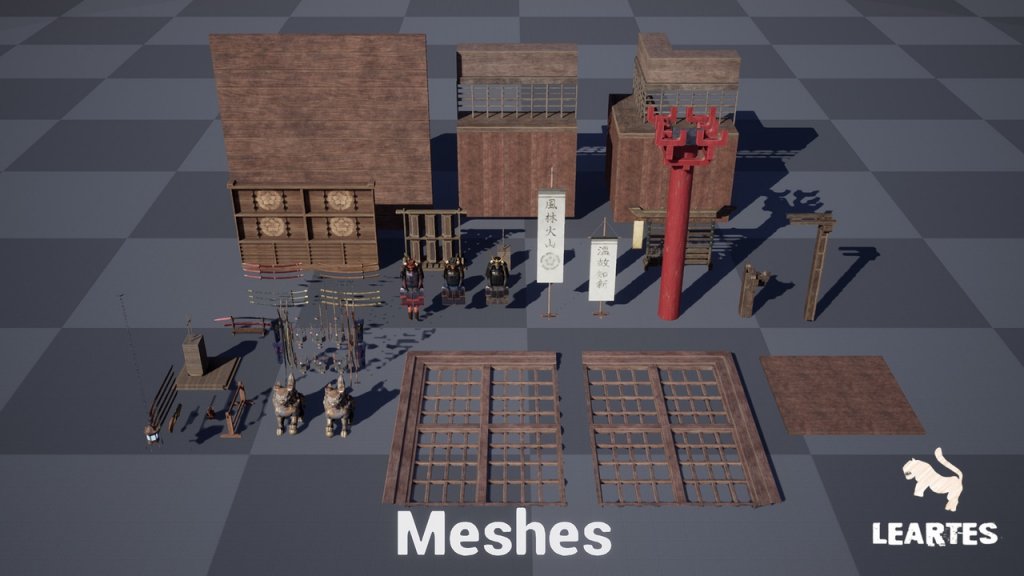 图片[6]-【UE虚幻资源】日本战国军事指挥部场景-Feudal Japan Warroom Environment ( Feudal Japan Warroom Feudal Japan Asian 3D )-IMAXCG