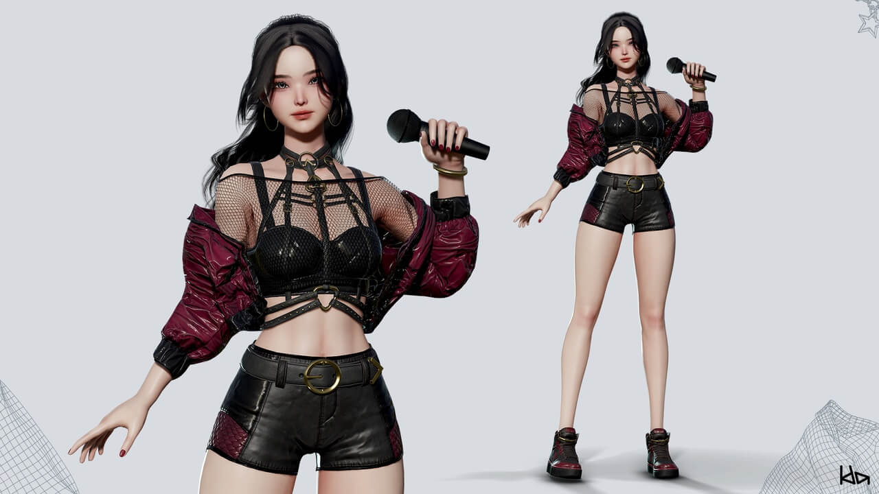 【UE虚幻资源】K-POP系列 活力阳光-K-POP SERIES – Sun-IMAXCG