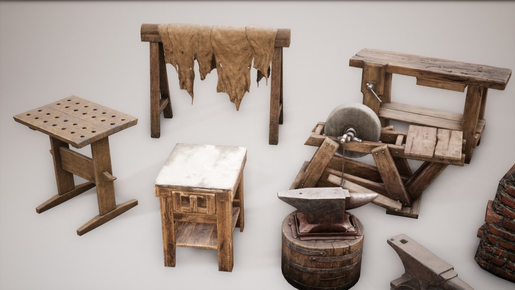 图片[7]-【UE虚幻资源】中世纪工匠工具-Medieval VOL.7 – Craftsman Tools-IMAXCG