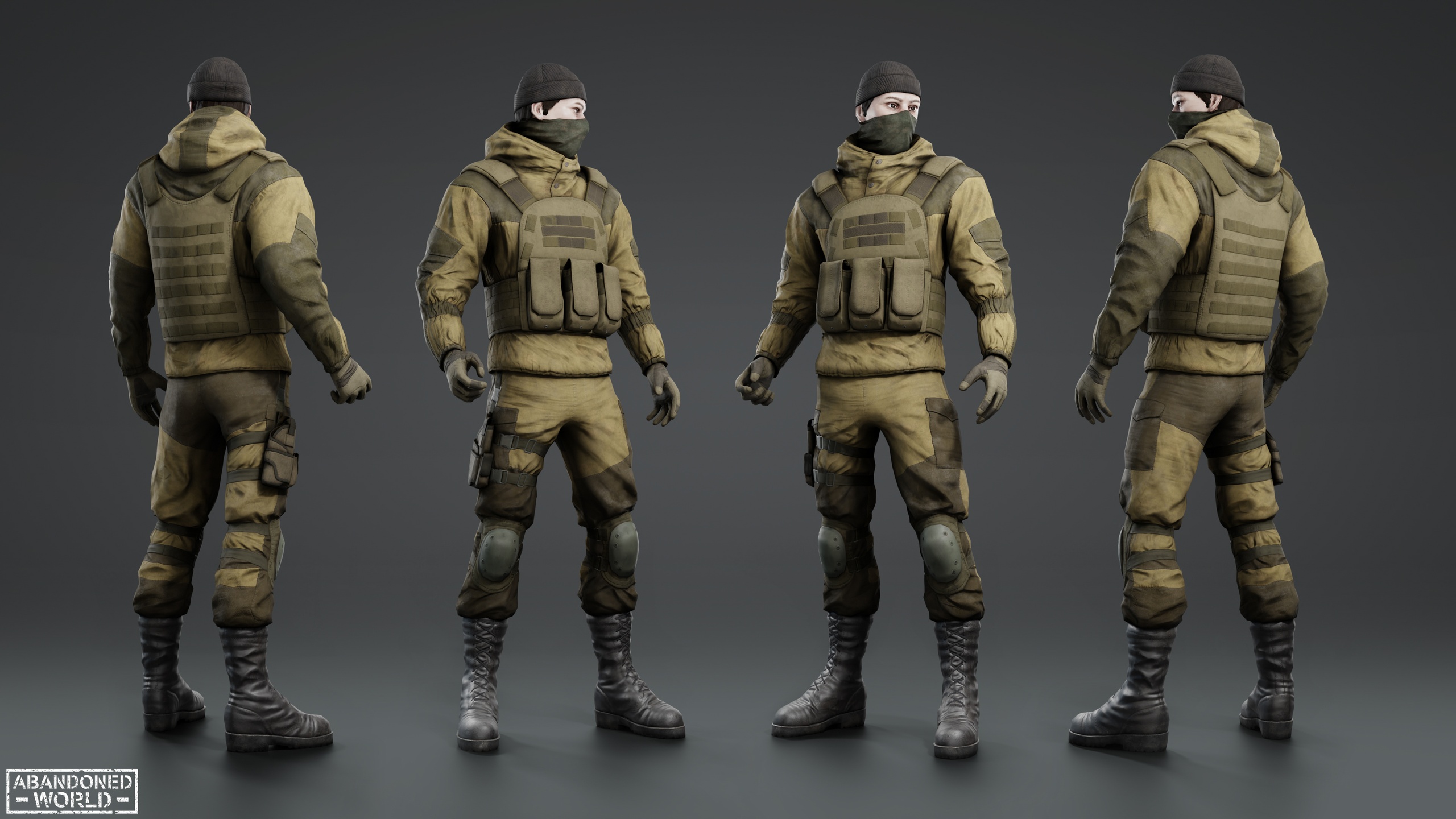 【UE虚幻资源】军事雇佣兵匪徒组合包-Military Mercenary Bandit-IMAXCG