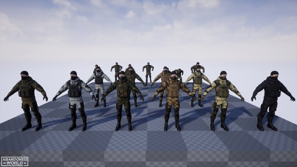 图片[4]-【UE虚幻资源】军事雇佣兵匪徒组合包-Military Mercenary Bandit-IMAXCG