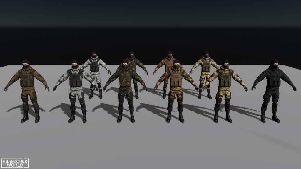 图片[5]-【UE虚幻资源】军事雇佣兵匪徒组合包-Military Mercenary Bandit-IMAXCG