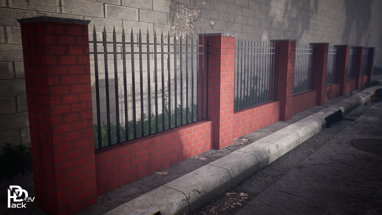 【UE虚幻资源】模块化栅栏-Modular Fences / 54 Assets-IMAXCG