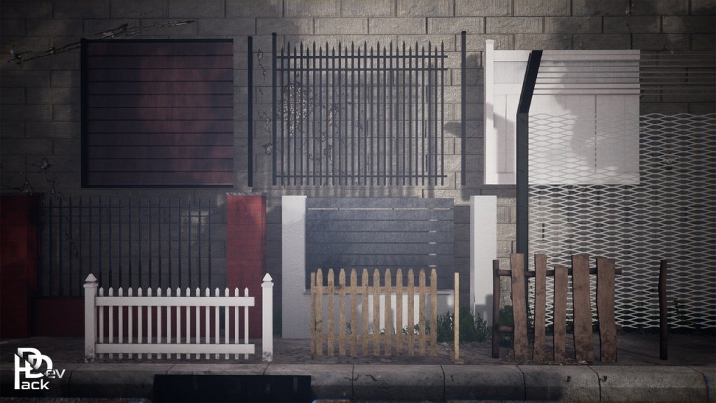 图片[2]-【UE虚幻资源】模块化栅栏-Modular Fences / 54 Assets-IMAXCG