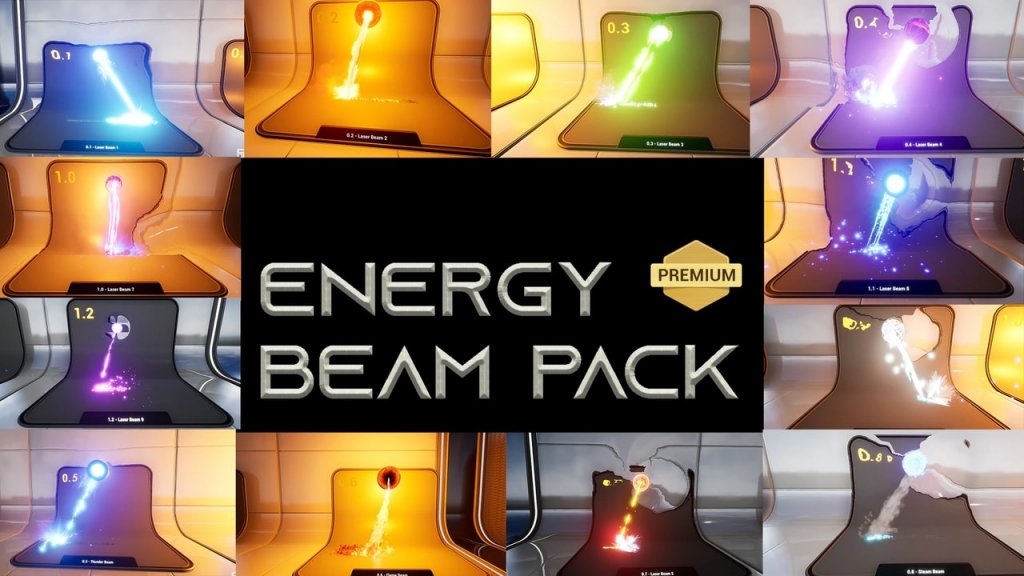 图片[1]-【UE虚幻资源】Niagara 能量光束特效包V2-Niagara Energy Beam Pack V2-IMAXCG
