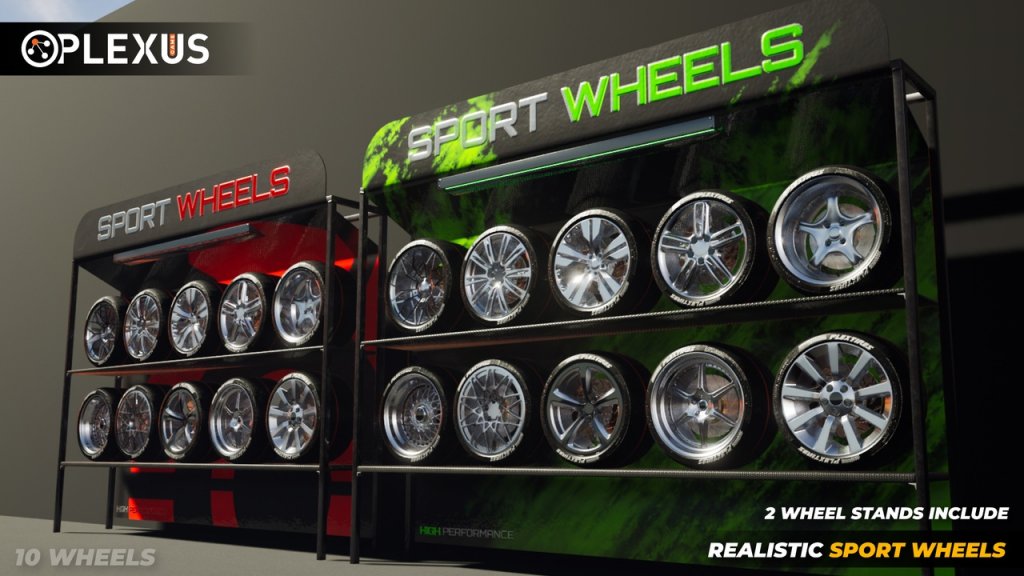 图片[1]-【UE虚幻资源】逼真运动轮毂2-Realistic Sport Wheels 2 – Unreal Engine-IMAXCG